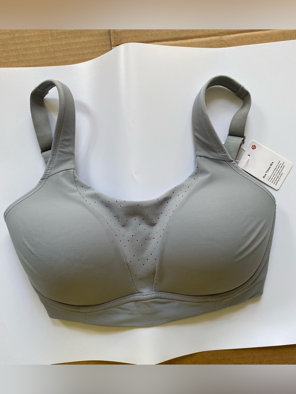 lululemon athletica Light Gray High-Impact Sports Bra